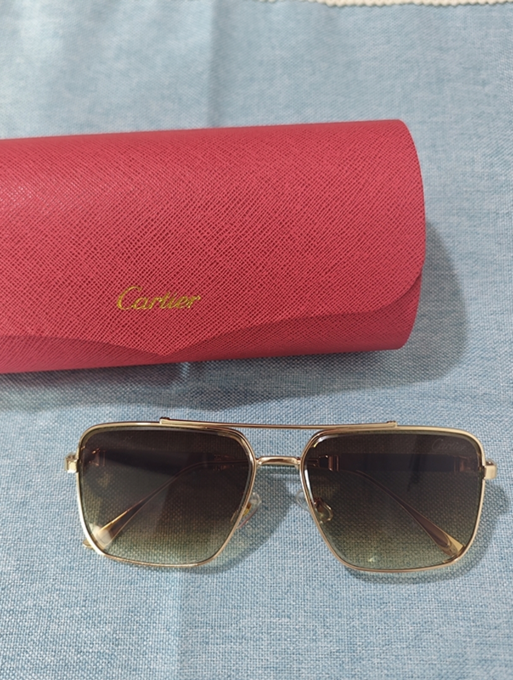 Cartier Square-Frame Sunglasses